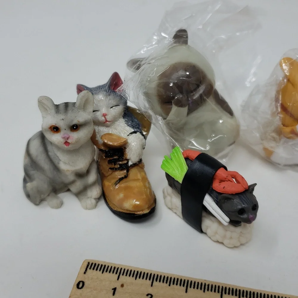 Assorted Small Cat Figurines